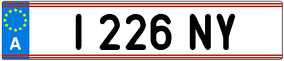 Trailer License Plate